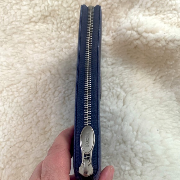 Furla Blue Saffiano Leather Wallet - Picture 3 of 8